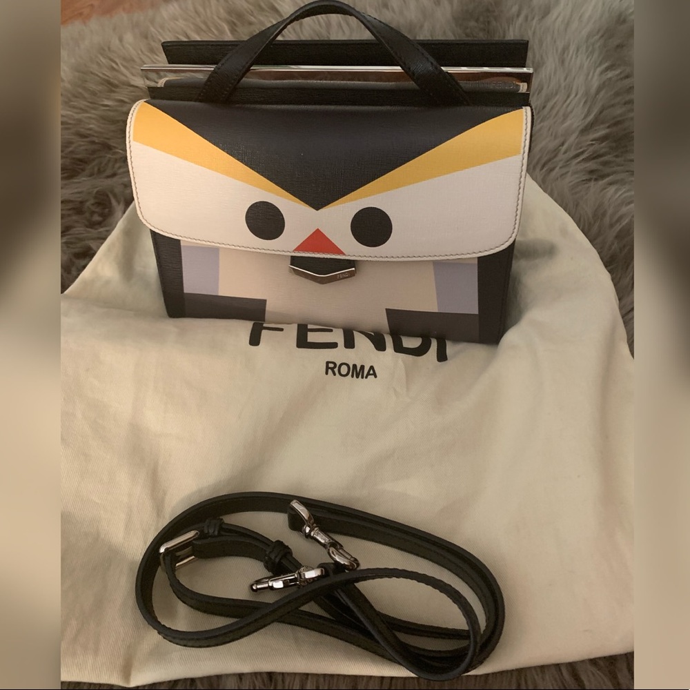 Fendi Mini Demi Jour Penguin Bag Black